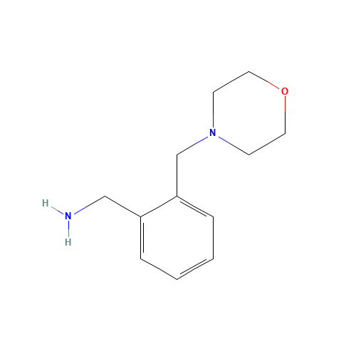 1-[2-(Morpholin-4-ylmethyl)phenyl]methanamine (CAS: 91271-82-8) - Chemical Structure and Molecular Formula 