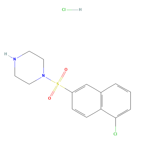4-(5-CHLORO-NAPHTHALENE-2-SULFONYL)-PIPERAZINE HYDROCHLORIDE (CAS: 864759-58-0) - Related Chemical Product