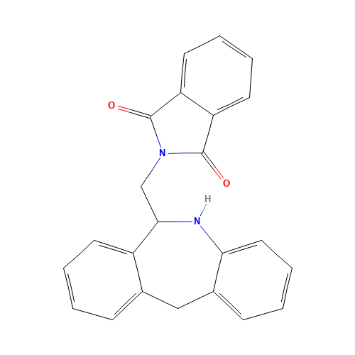 6-(Phthalimidomethyl)-6,11-dihydro-5H-dibenz[b,e]azepine (CAS: 143878-20-0) - Chemical Structure and Molecular Formula 