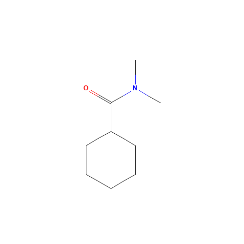 Cyclohexanecarboxamide,N,N-dimethyl- (CAS: 17566-51-7) - Chemical Structure and Molecular Formula 