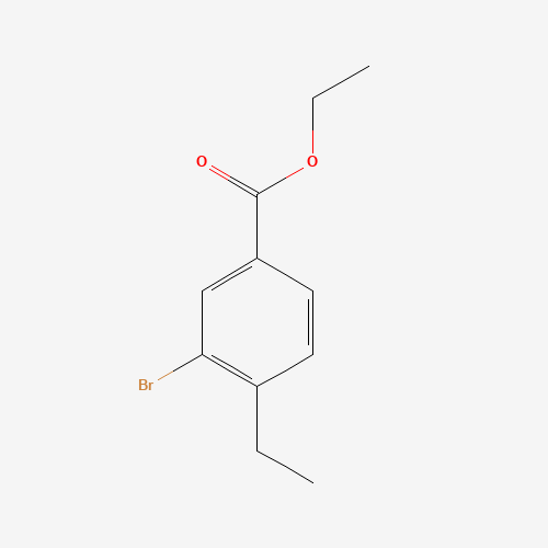 ethyl 3-bromo-4-ethylbenzoate (CAS: 1131615-08-1) - Chemical Structure and Molecular Formula 