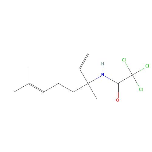 2,2,2-trichloro-N-(1,5-dimethyl-1-vinyl-4-hexenyl)acetamide (CAS: 51479-78-8) - Related Chemical Product