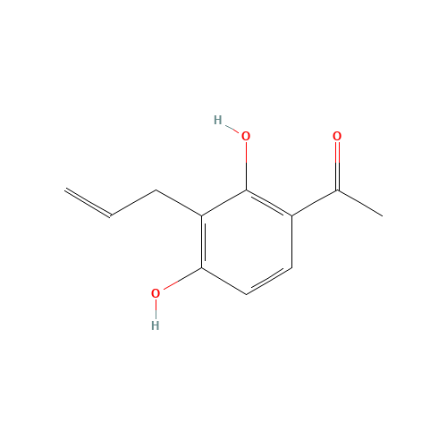 4-Acetyl-2-allylresorcinol (CAS: 38987-00-7) - Chemical Structure and Molecular Formula 