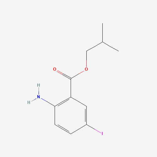 isobutyl 2-amino-5-iodobenzoate (CAS: 1131605-42-9) - Chemical Structure and Molecular Formula 