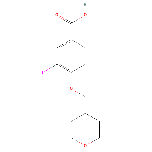3-iodo-4-((tetrahydro-2H-pyran-4-yl)methoxy)benzoic acid (CAS: 1131614-89-5) - Related Chemical Product