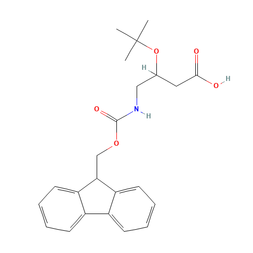 (3R)-3-tert-Butyloxy-4-(9-fluorennylmethoxy)-carbonylaminobutyric Acid (CAS: 916892-18-7) - Related Chemical Product