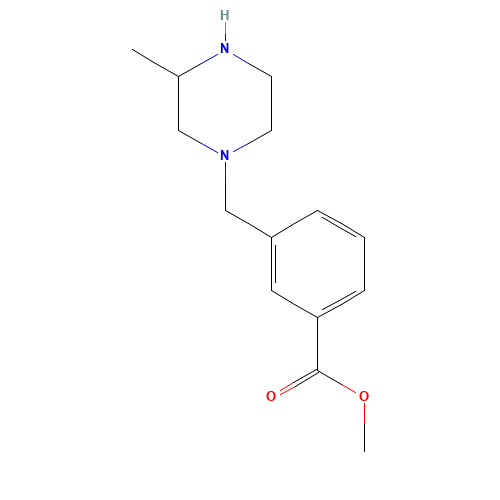 methyl 3-((3-methylpiperazin-1-yl)methyl) benzoate (CAS: 1131622-68-8) - Related Chemical Product