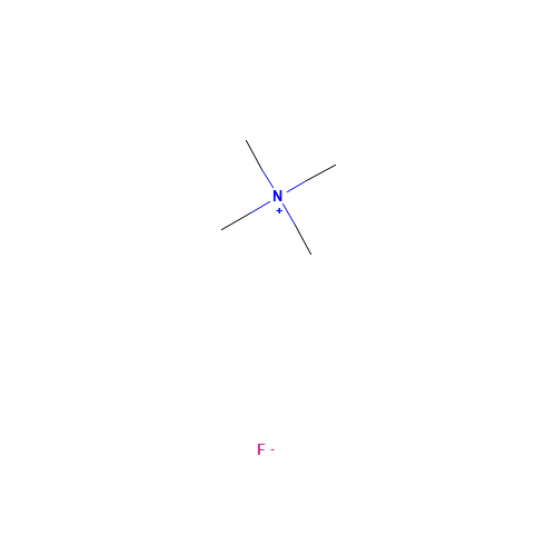 Tetramethylammonium fluoride (CAS: 373-68-2) - Chemical Structure and Molecular Formula 