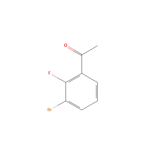 3'-Bromo-2'-Fluoroacetophenone (CAS: 161957-61-5) - Chemical Structure and Molecular Formula 