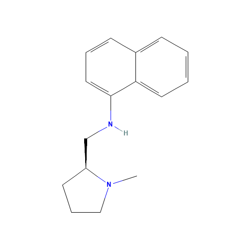 (S)-(-)-1-METHYL-2-(1-NAPHTHYLAMINOMETHYL)PYRROLIDINE (CAS: 82160-07-4) - Related Chemical Product