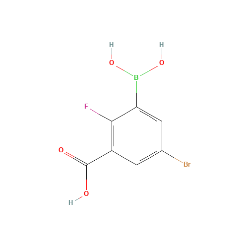 3-Borono-5-bromo-2-fluorobenzoic acid (CAS: 957120-63-7) - Related Chemical Product