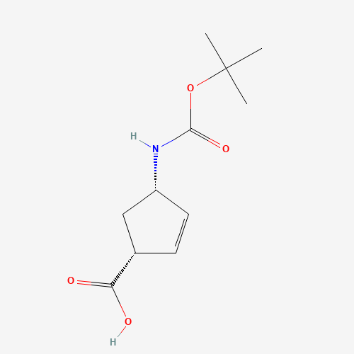 (+)-(1R,4S)-N-BOC-4-AMINOCYCLOPENT-2-ENECARBOXYLIC ACID (CAS: 151907-80-1) - Related Chemical Product