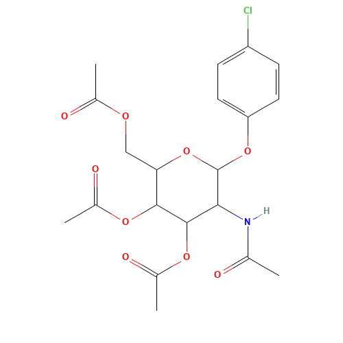 4'-CHLOROPHENYL 2-ACETAMIDO-3,4,6-TETRA-O-ACETYL-2-DEOXY-BETA-D-GLUCOPYRANOSIDE (CAS: 50729-97-0) - Related Chemical Product