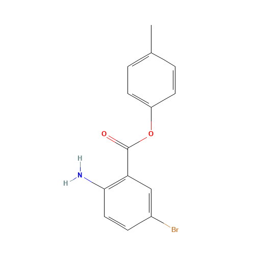 p-tolyl 2-amino-5-bromobenzoate (CAS: 1131587-76-2) - Chemical Structure and Molecular Formula 