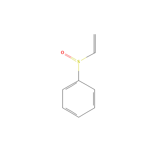 PHENYL VINYL SULFOXIDE (CAS: 20451-53-0) - Chemical Structure and Molecular Formula 