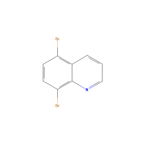 5,8-Dibromoquinoline (CAS: 81278-86-6) - Chemical Structure and Molecular Formula 