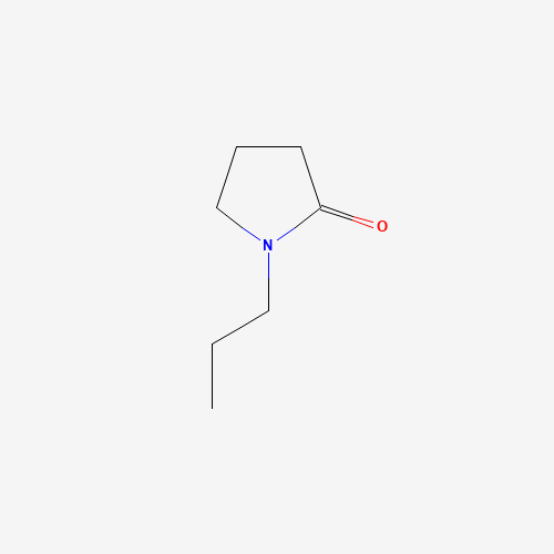 1-Propylpyrrolidin-2-one (CAS: 3470-99-3) - Chemical Structure and Molecular Formula 