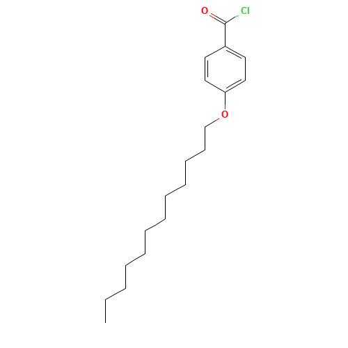 4-Dodecyloxybenzoyl chloride (CAS: 50909-50-7) - Chemical Structure and Molecular Formula 