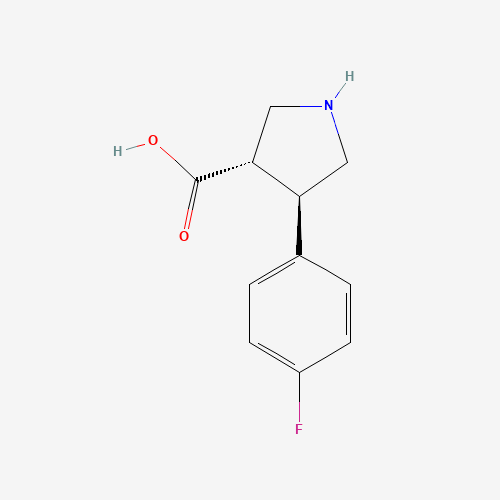 (3S,4R)-4-(4-FLUOROPHENYL)PYRROLIDINE-3-CARBOXYLIC ACID (CAS: 1047651-77-3) - Related Chemical Product