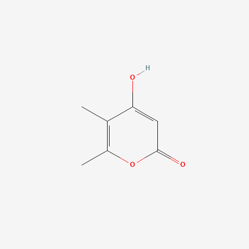 4-Hydroxy-5,6-dimethylpyran-2-one (CAS: 50405-45-3) - Chemical Structure and Molecular Formula 