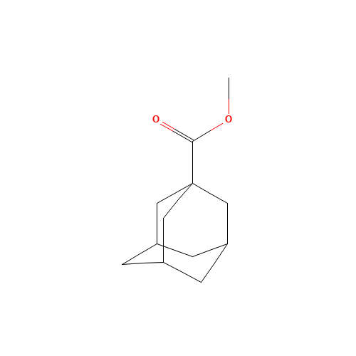 ADAMANTANE-1-CARBOXYLIC ACID METHYL ESTER (CAS: 711-01-3) - Chemical Structure and Molecular Formula 