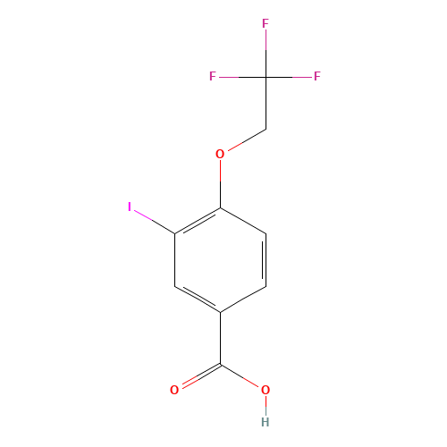 3-iodo-4-(2,2,2-trifluoroethoxy)benzoic acid (CAS: 1131614-66-8) - Related Chemical Product