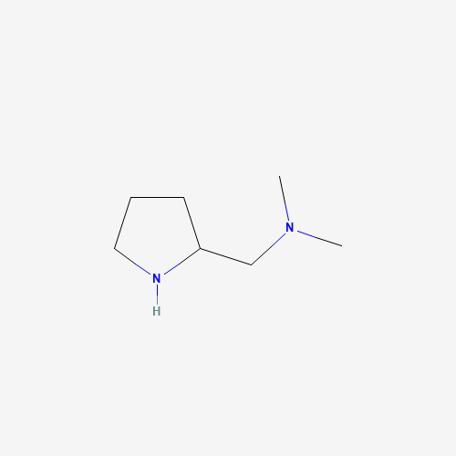 dimethyl(pyrrolidin-2-ylmethyl)amine (CAS: 70754-93-7) - Chemical Structure and Molecular Formula 