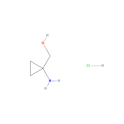 1-Amino-1-(hydroxymethyl)cyclopropane hydrochloride (CAS: 115652-52-3) - Chemical Structure and Molecular Formula 