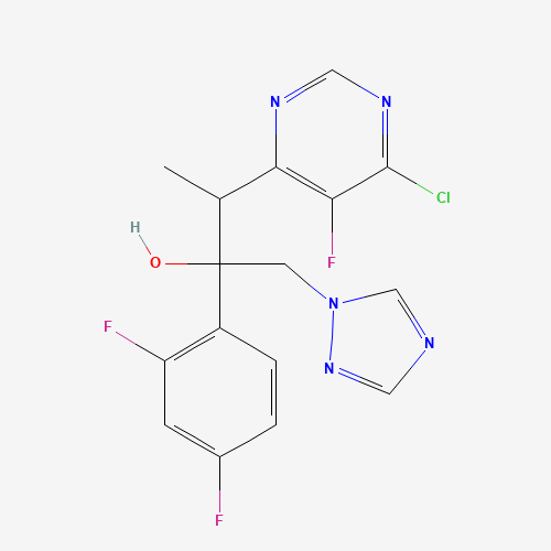 (2R,3S/2S,3R)-3-(4-Chloro-5-fluoro-6-pyrimidinyl)-2-(2,4-difluorophenyl)butan-2-ol hydrochloride (CAS: 188416-35-5) - Related Chemical Product