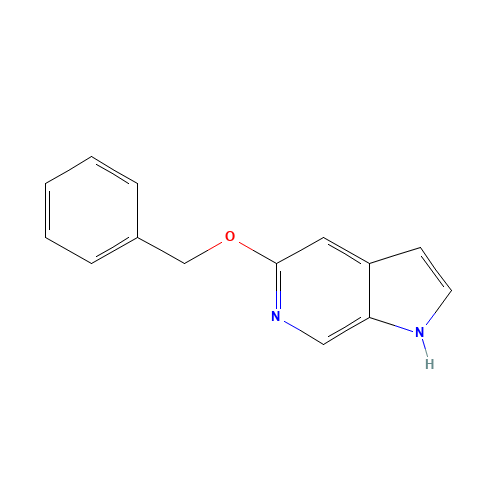 5-BENZYLOXY-6-AZAINDOLE (CAS: 17288-54-9) - Chemical Structure and Molecular Formula 