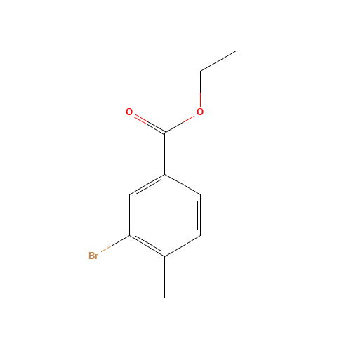 Ethyl 3-bromo-4-methylbenzoate (CAS: 147962-81-0) - Chemical Structure and Molecular Formula 