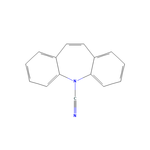 5-Cyano-5H-dibenz[b,f]azepine (CAS: 42787-75-7) - Chemical Structure and Molecular Formula 