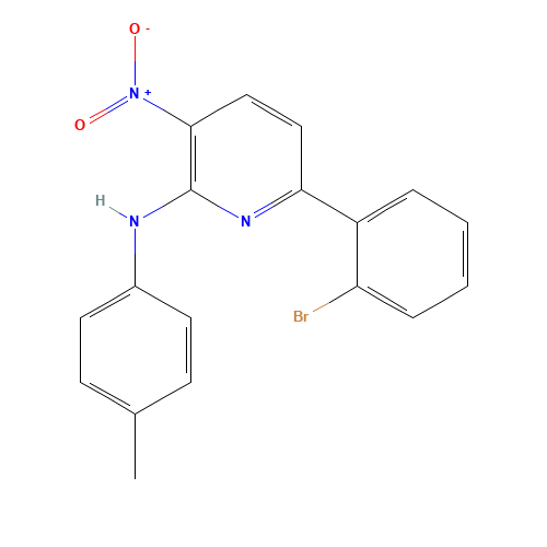 6-(2-bromophenyl)-3-nitro-N-p-tolylpyridin-2-amine (CAS: 1206676-88-1) - Related Chemical Product