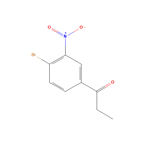 3-nitro-4-bromopropiophenone (CAS: 101860-83-7) - Chemical Structure and Molecular Formula 