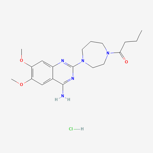 Bunazosin hydrochloride (CAS: 52712-76-2) - Chemical Structure and Molecular Formula 