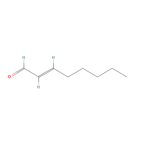 (E)-2-Octenal (CAS: 2548-87-0) - Chemical Structure and Molecular Formula 