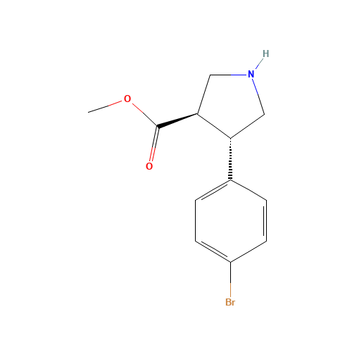 Trans-methyl 4-(4-bromophenyl)pyrrolidine-3-carboxylate (CAS: 939758-15-3) - Related Chemical Product