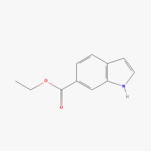ETHYL INDOLE-6-CARBOXYLATE (CAS: 50820-64-9) - Chemical Structure and Molecular Formula 
