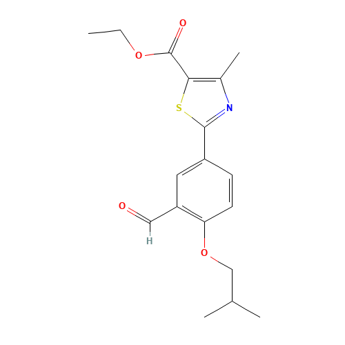 ETHYL 2-(3-FORMYL-4-ISOBUTOXYPHENYL)-4-METHYLTHIAZOLE-5-CARBOXYLATE (CAS: 161798-03-4) - Related Chemical Product