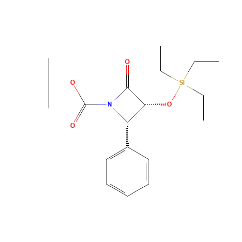 (3R,4S)-tert-Butyl 2-oxo-4-phenyl-3-(triethylsilyloxy)azetidine-1-carboxylate (CAS: 149198-47-0) - Related Chemical Product
