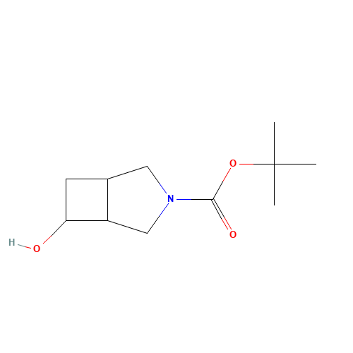 tert-butyl 6-hydroxy-3-azabicyclo[3.2.0]heptane-3-carboxylate (CAS: 663172-78-9) - Chemical Structure and Molecular Formula 