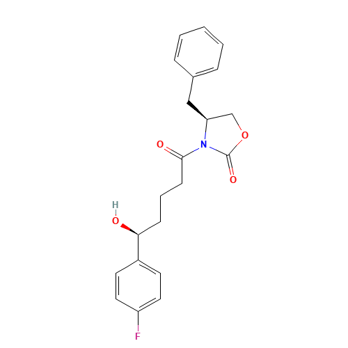 2-Oxazolidinone,3-[(5S)-5-(4-fluorophenyl)-5-hydroxy-1-oxopentyl]-4-(phenylmethyl)-,(4S)- (CAS: 852148-49-3) - Related Chemical Product