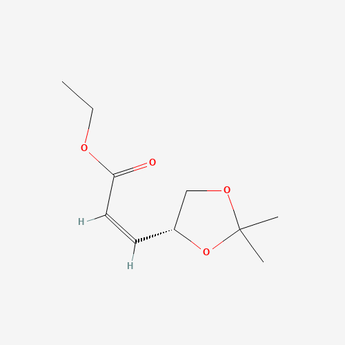 (Z)-ETHYL-4,5-O-ISOPROPYLIDENE-(R)-4,5-DIHYDROXY-2-PENTENOATE (CAS: 104321-63-3) - Related Chemical Product