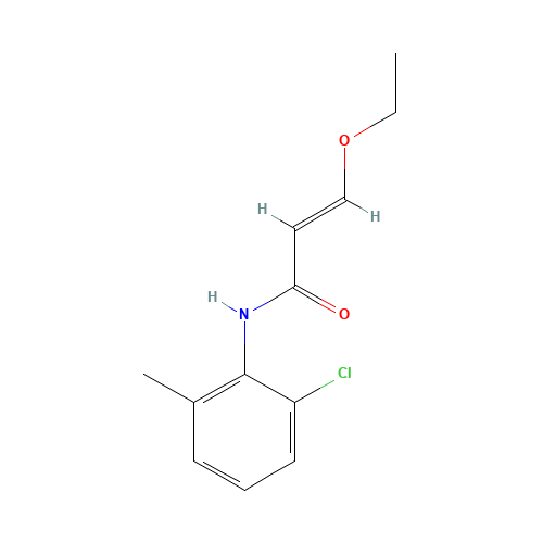 (E)-N-(2-Chloro-6-methylphenyl)-3-ethoxyacrylamide (CAS: 863127-76-8) - Chemical Structure and Molecular Formula 
