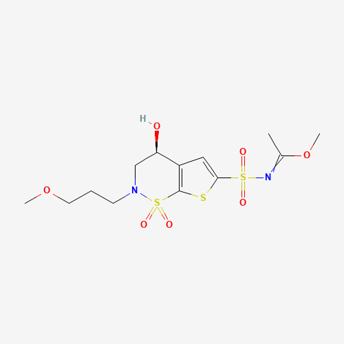 (S)-3,4-Dihydro-4-hydroxy-2-(3-methoxypropyl)-4H-thieno[3,2-e]-1,2-thiazine-6-sulfonamide 1,1-dioxide (CAS: 221910-88-9) - Related Chemical Product