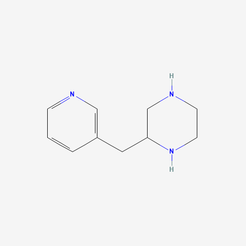 2-PYRIDIN-3-YLMETHYL-PIPERAZINE (CAS: 907972-02-5) - Chemical Structure and Molecular Formula 