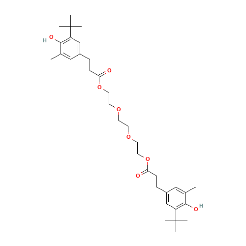 Triethylene glycol bis(3-tert-butyl-4-hydroxy-5-methylphenyl)propionate (CAS: 36443-68-2) - Related Chemical Product