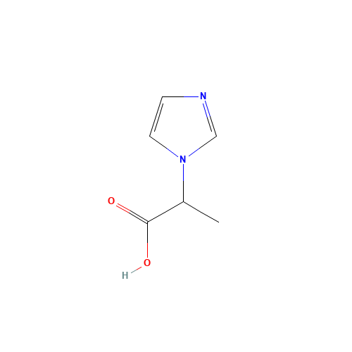 1H-Imidazole-1-aceticacid,alpha-methyl-(9CI) (CAS: 753489-91-7) - Chemical Structure and Molecular Formula 