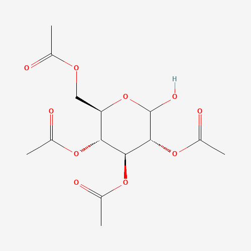 2,3,4,6-Tetraacetyl-D-glucose (CAS: 10343-06-3) - Chemical Structure and Molecular Formula 