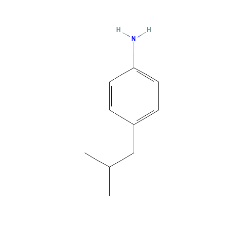 4-isobutylaniline (CAS: 30090-17-6) - Chemical Structure and Molecular Formula 